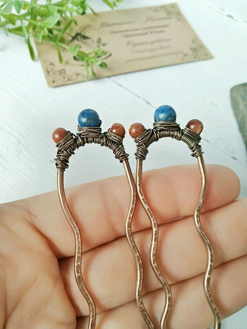 Hair Pick Hair Bun Accessories Hair Pick Metal Hair Clip Hair Etsy