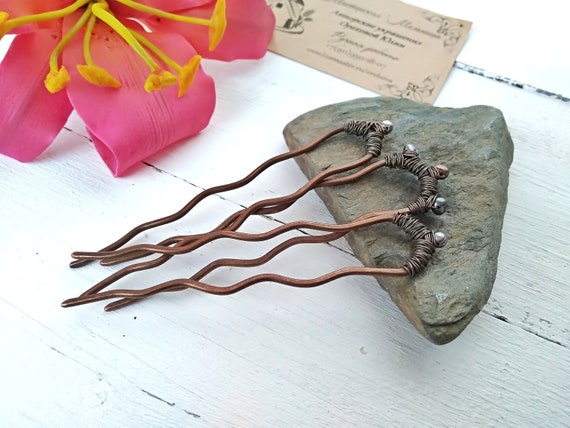 Grey Pearl Hair Pins Set Pearl Hair Pick Pearl Hair Stick Etsy