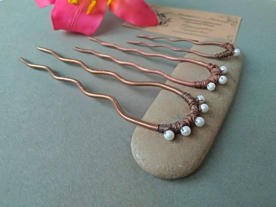 Pearl Hair Pins Bridal Hair Pins Wedding Accessories Etsy