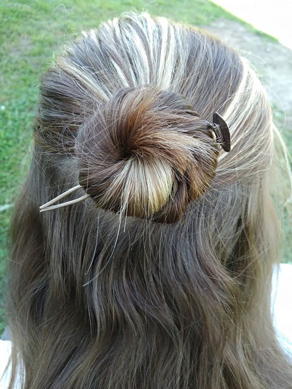 Metal Hair Fork Hair Clips Copper Hair Pin Hair Bun Pins Etsy