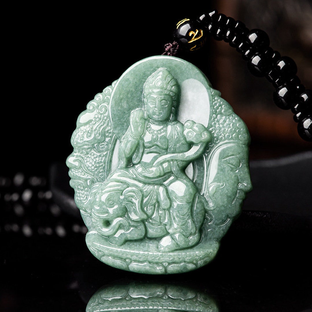Jadeite Samantabhadra Buddha Carving 100% Untreated Type A - Etsy