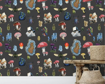 MINERAL SCIENCE Is Fun Removable WALLPAPER- Peel Stick And Traditional Self Adhesive Wallpaper