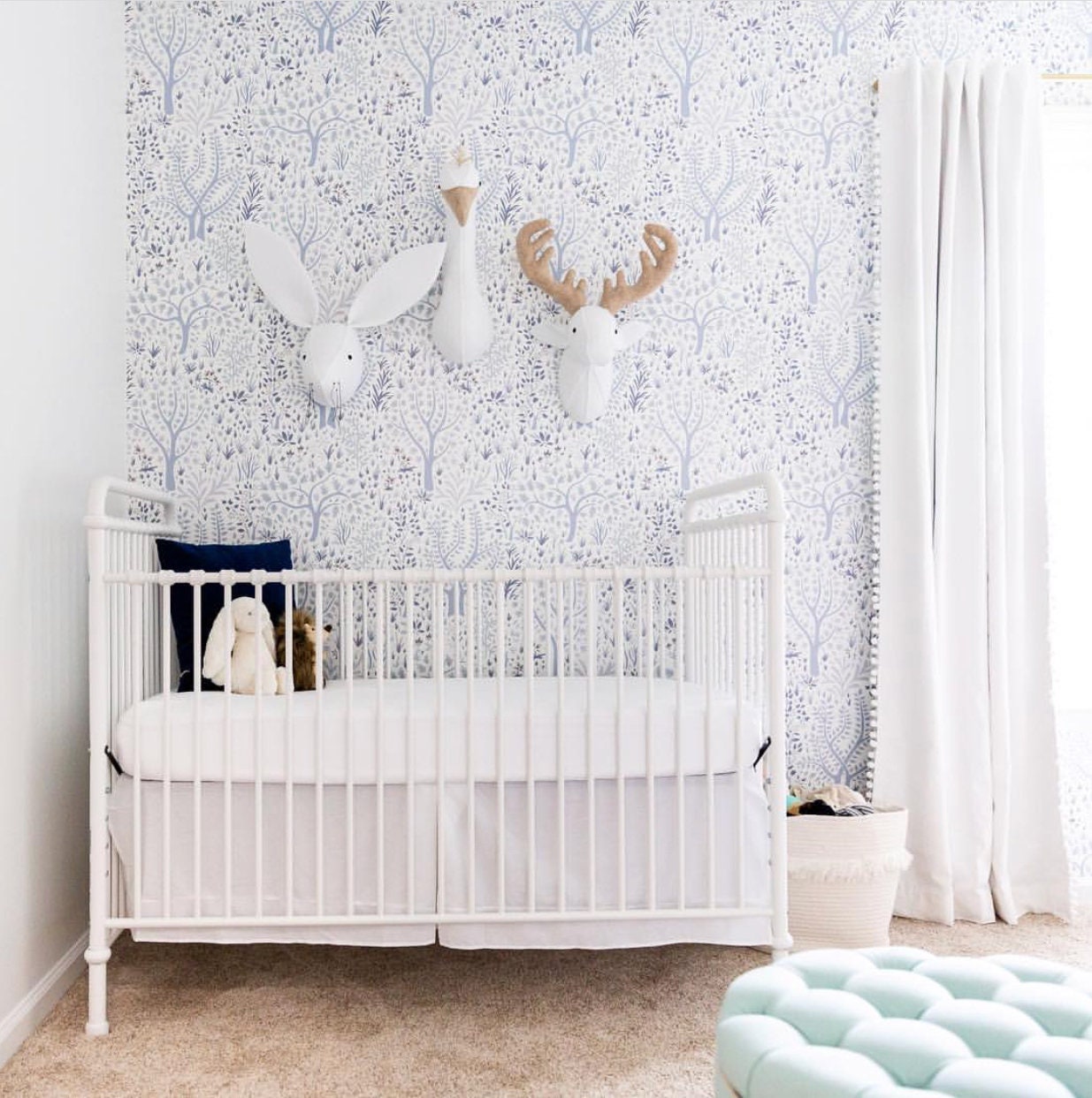 Woodland Trees Removable Wallpaper / Nursery Wallpaper / - Etsy Woodland Trees Removable Wallpaper / Nursery Wallpaper / - Etsy