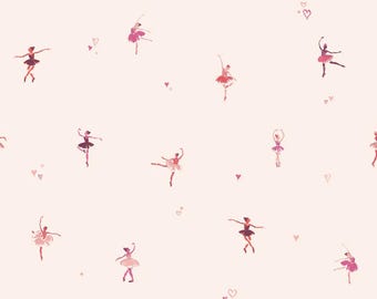 Elegant Pink Ballerinas - Peel & Stick And Traditional Vivid Wallpaper
