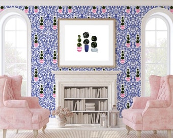 Abstract SOUTHERN REPEATING WALLPAPER – Removable Peel-And-Stick Pattern For Home Décor