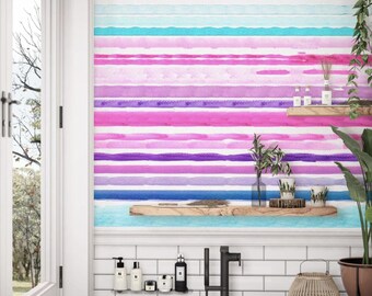Watercolor Lines II Mural Removable Wallpaper