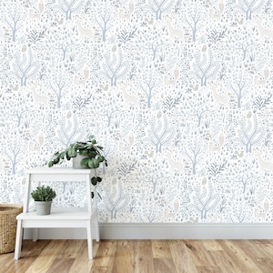 Waldtier-Tapete, elegante entfernbare Wandverkleidung
