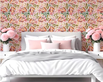 Indian Swirls Removable Wallpaper