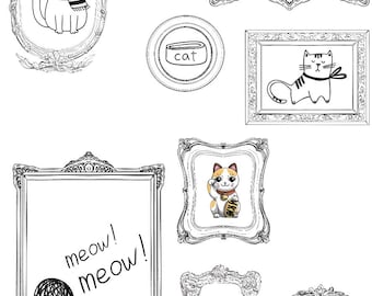 Galería de GATOS PAPEL PINTADO DESMONTABLE para amantes de los ANIMALES: papel tapiz despegable y adhesivo y tradicional con colores vivos
