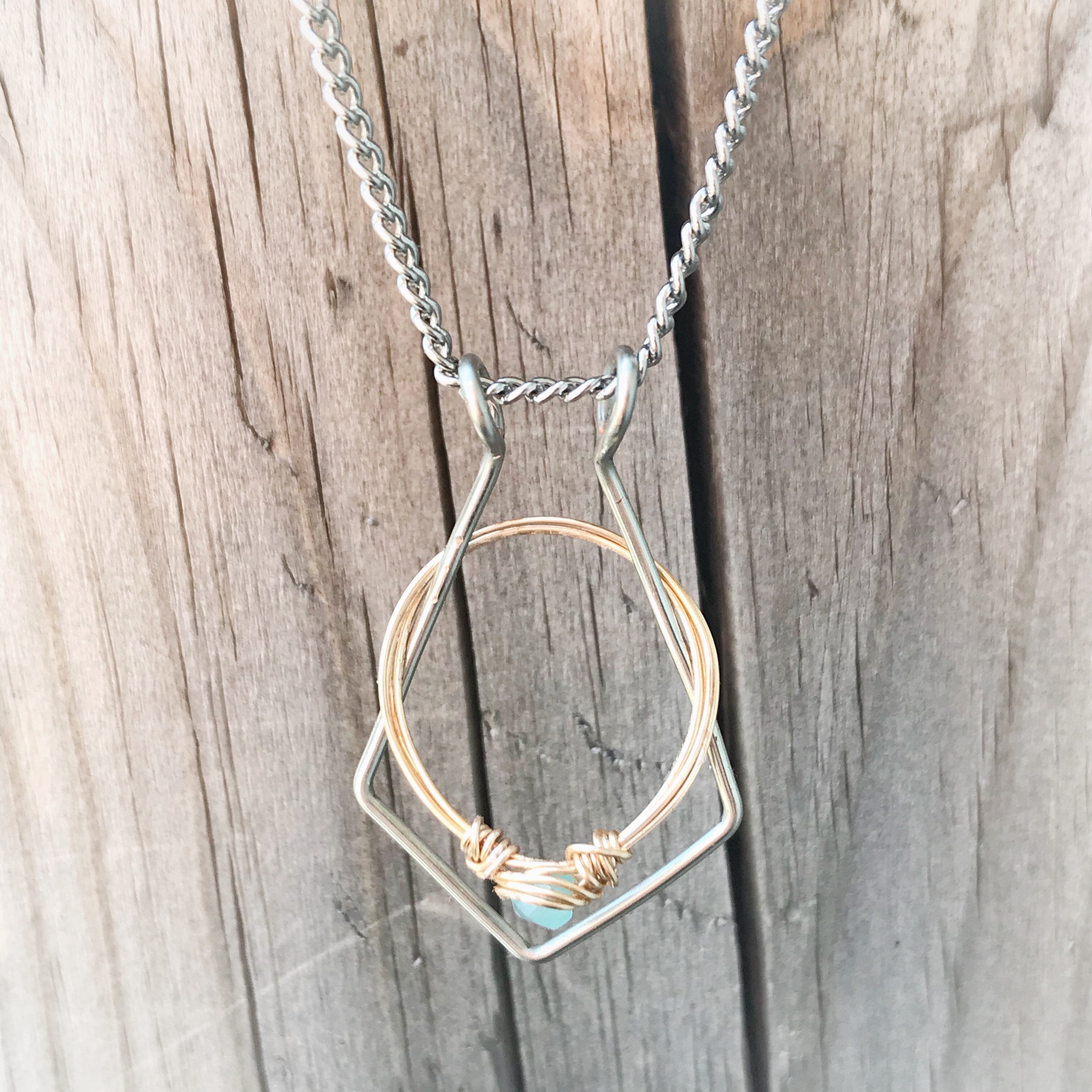 Silver Diamond Magic ring holder necklace necklace to hold | Etsy