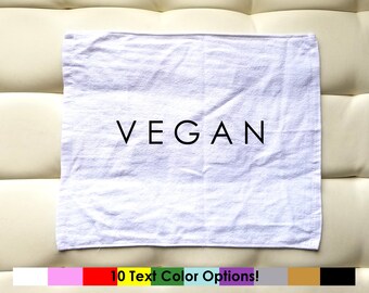 Vegan | Sweat Towel | White | Gym Towel | Exercise Towel | Fitness Towel | Workout Towel | Vegetarian Towel | Vegan Towel | Vegan Vibes