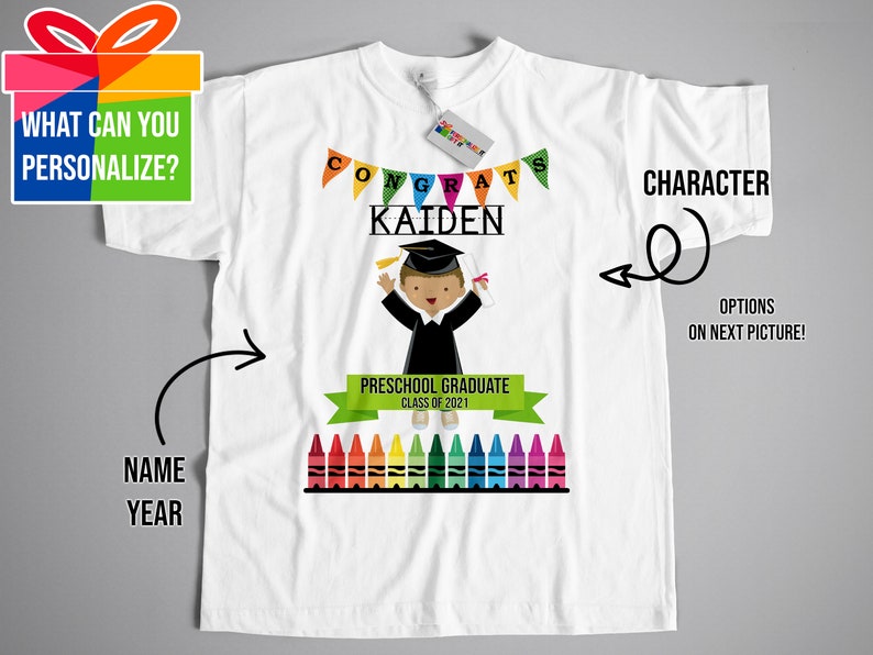Personalized Preschool Graduation 2021 Shirt 2021 ...