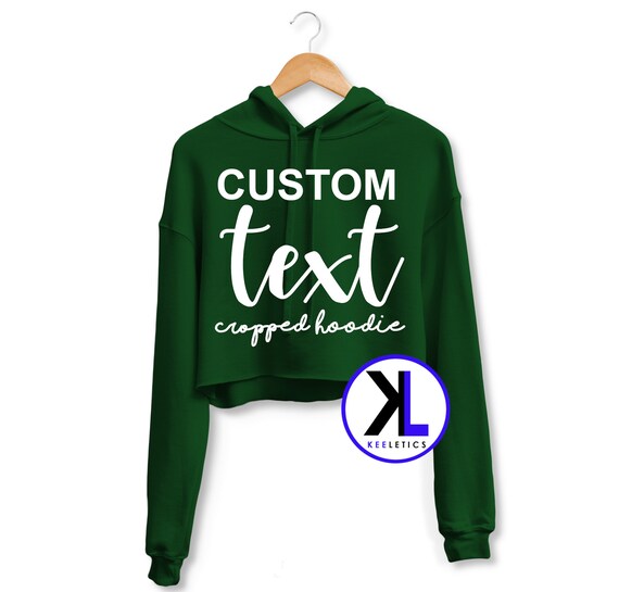 custom cropped sweatshirt
