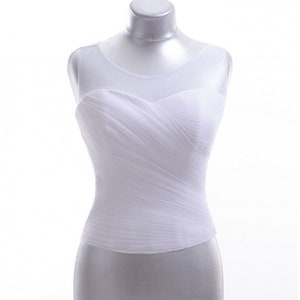 Wedding corset dress White Bridal corset it detail wedding dress White wedding dress Separate corset for wedding gown Ivory bridal corset