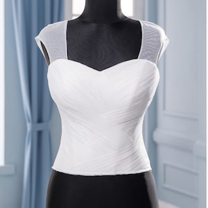 White Bridal corset Wedding corset for dress  Detail for wedding dress Bridal separates Wedding separates UP  Wedding dress  Top Wedding