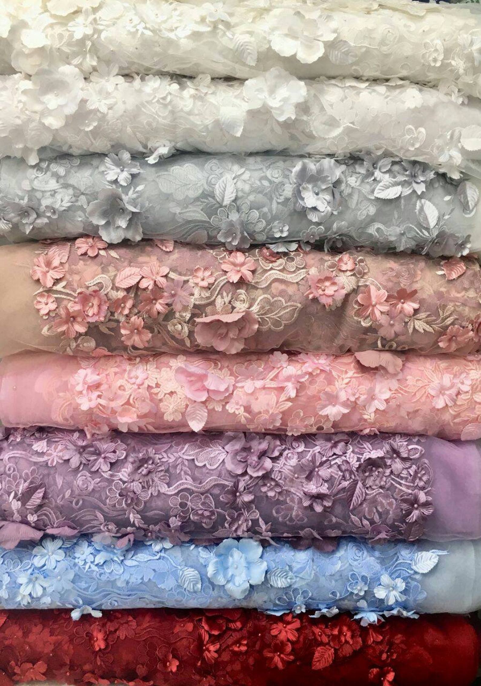 Bridal Ivory Lace Fabric by the Yard White Wedding Fabric With Etsy