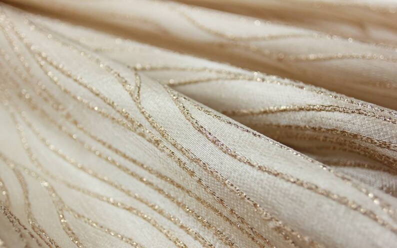 Ivory Silk Jacquard Echo main image 1
