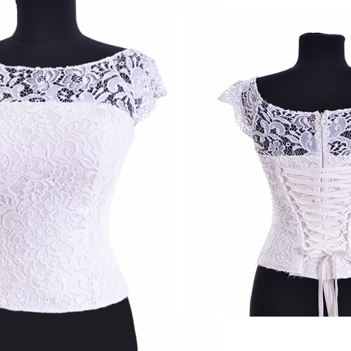 Wedding Corset Wedding Top Wedding Separates Wedding Gown High Quality White Wedding Corsets Wedding gown for bridal Ivory wedding dress