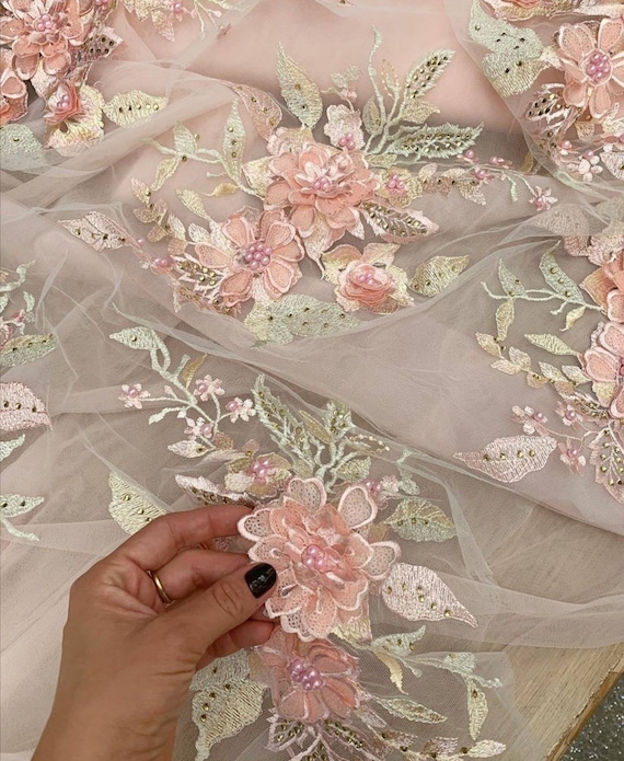 Lace sale fabric 3d
