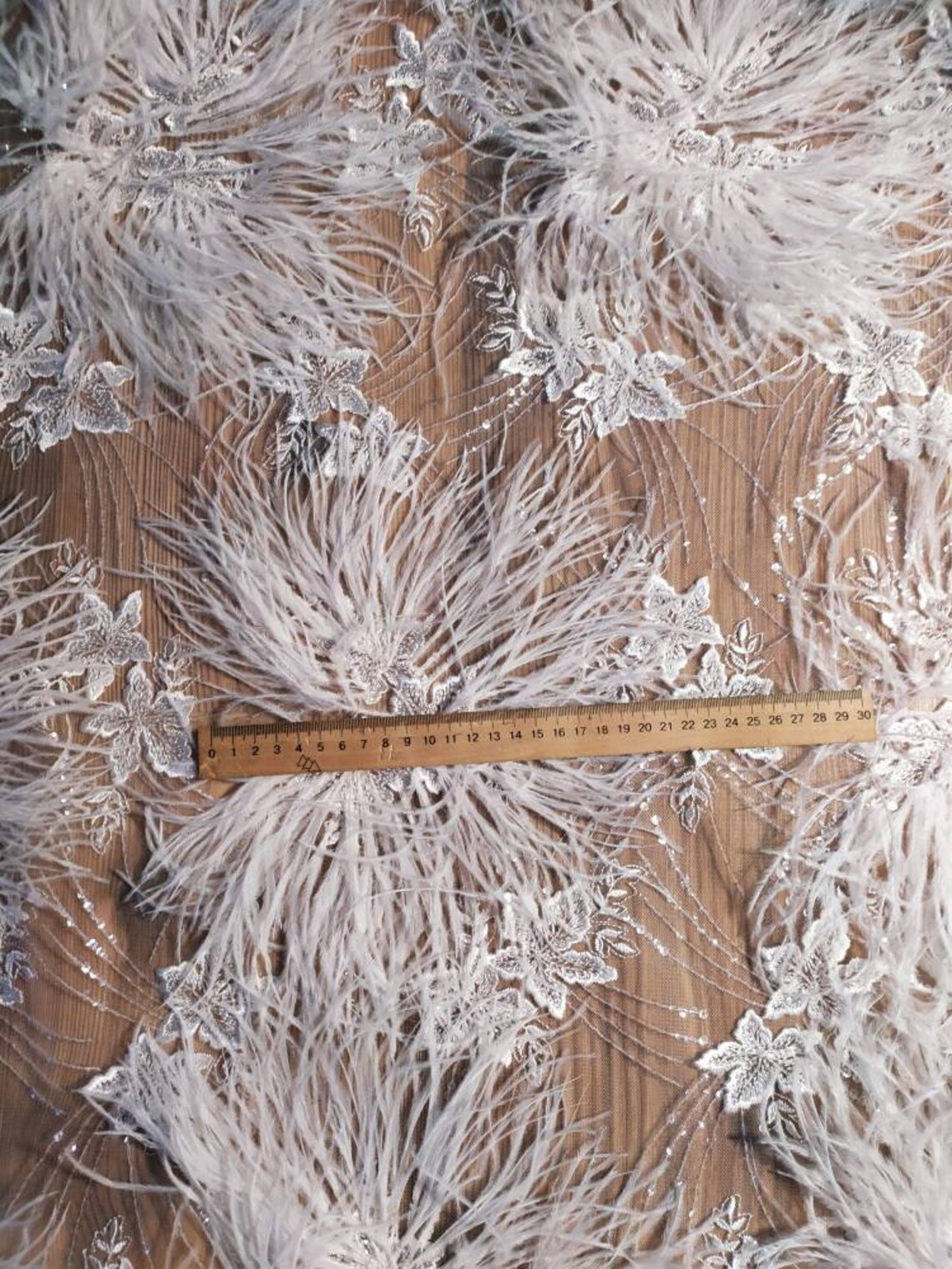 Ivory 3d Embroidery Lace Dale