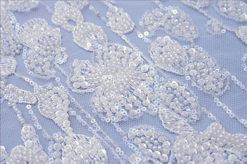 Ivory Embroidered Lace Eu5005