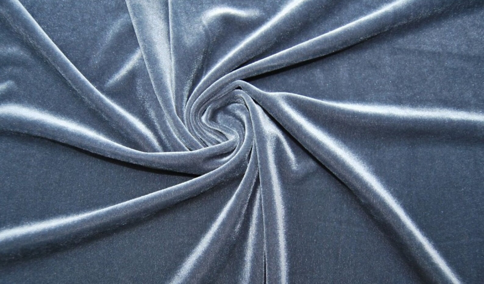 Gray Stretch Velvet Fabric 59'' Wide by the 1 Meters for Sewing Evening ...