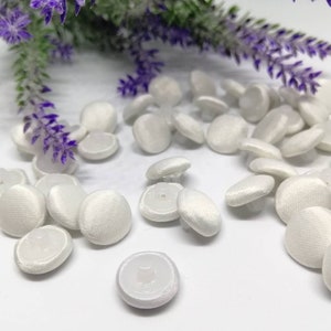 Wedding ivory satin buttons , Sewing buttons, Bridal Ivory button,Sew buttons,  Dress sew buttons, accessories for dresses, Covered Buttons