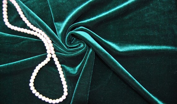 green emerald velvet dress Emerald Green Velvet Fabric Roll Size: 10 Yards | Wedding | Event main image 1