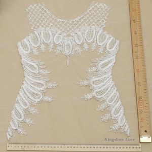 Wedding Embroidered Corset Applique Wedding Corset Applique wedding Corset applique embroidery pearls