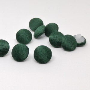 Dunkelgrün Satin Knöpfe, grüne Satin Knöpfe, dunkelgrün kleinen Knopf, grüne Knöpfe Kleid, Satin Nähen Knöpfe, Kleid Knöpfe, grün