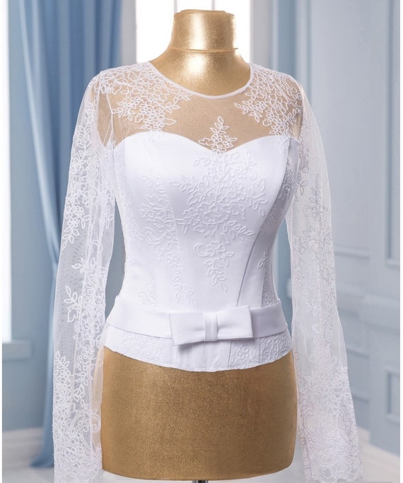 Detail For Wedding Dress Corset Separate Detail White Corset Etsy