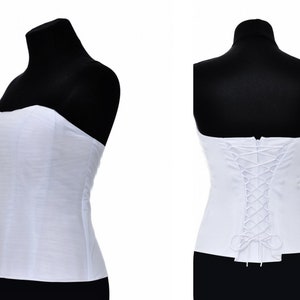 Wedding separate corset, White wedding corset Ivory separate wedding corset Bridal separate corset Corset for wedding dress 05 Detail dress