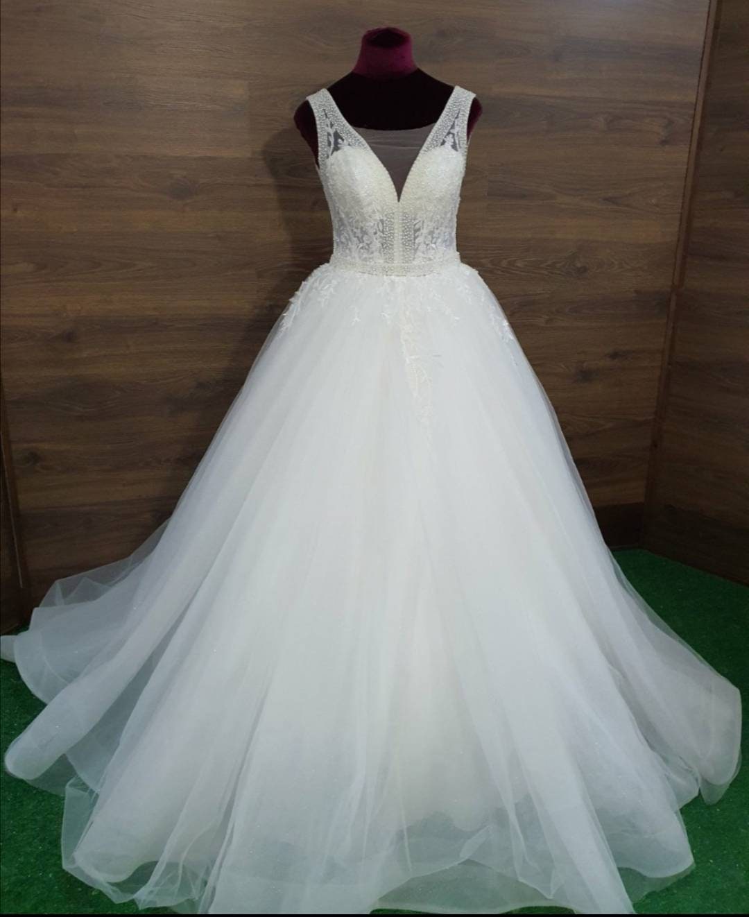 Ivory midi dress with an open back main image 0