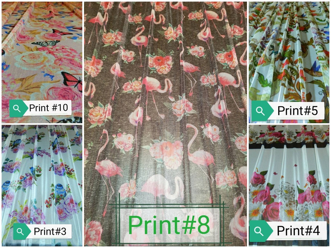 10 Others Colors Printed Mesh Fabric 3d Print on a Mesh - Etsy
