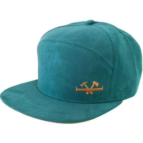 green suede cap