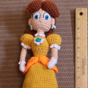 Princess Daisy - Hand Made Crochet Plush &#39;11in