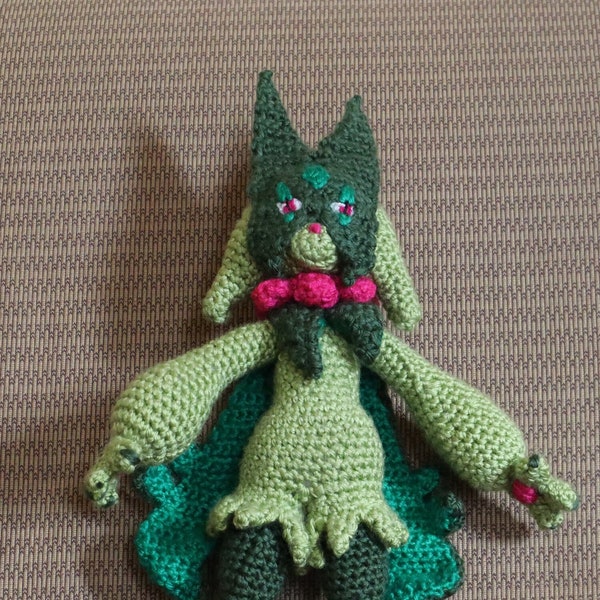 Meowscarada - Hand Made Crochet Plush '15in