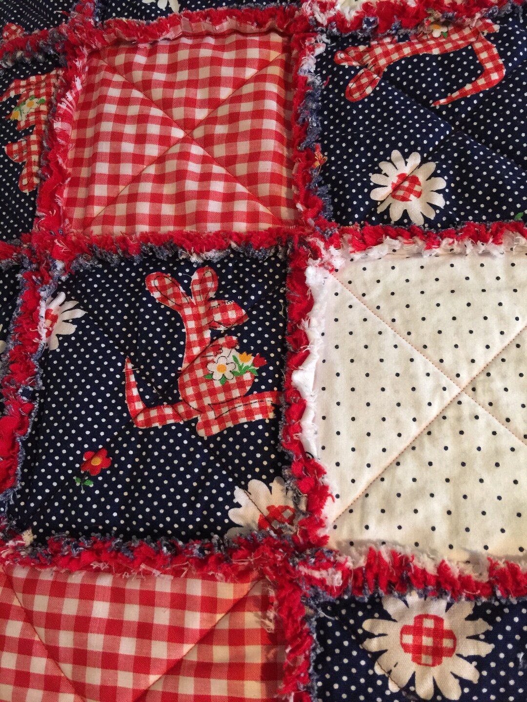 Twin Size Rag Quilt Etsy