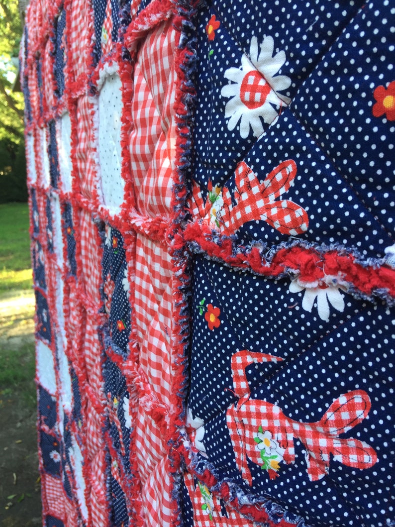 Twin Size Rag Quilt Etsy