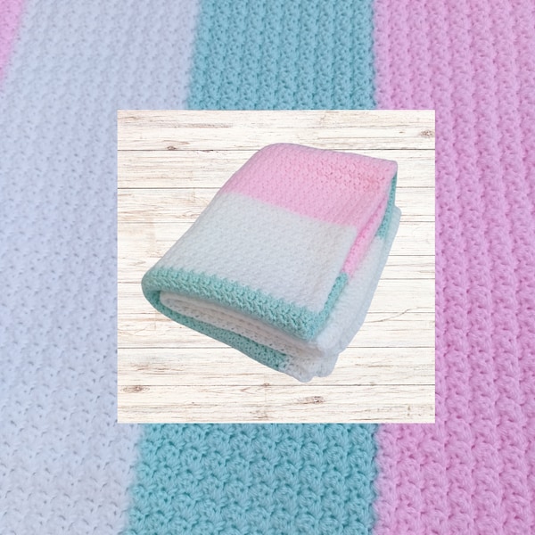Striped Baby Blanket Etsy UK