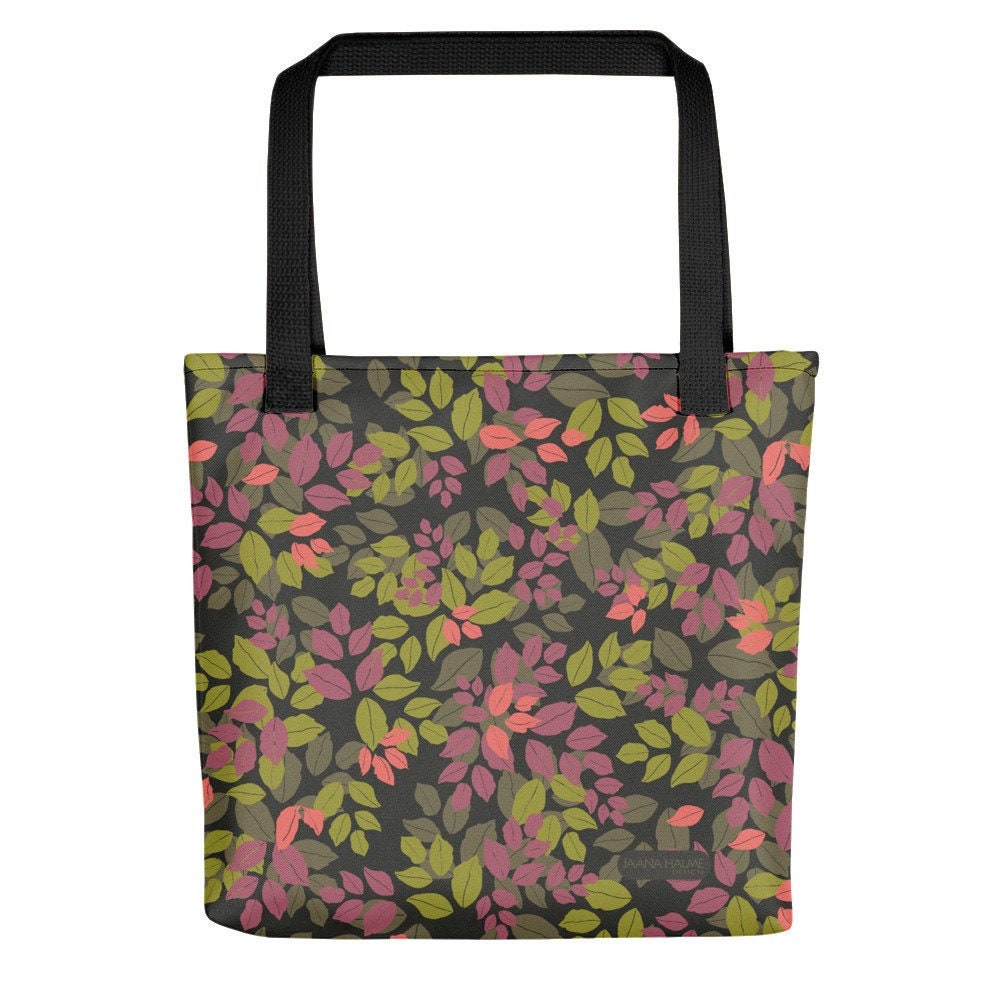 Tote Bag Colorful Leaves - Etsy
