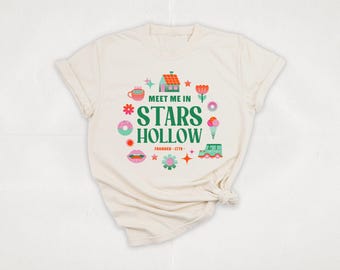 Meet Me in Stars Hollow T-Shirt | Gilmore Fan T-Shirt | Gilmore Shirt | Stars Hollow Shirt | TV Show Shirt | Nostalgia Shirt