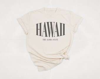 Hawaii T-Shirt | Aloha Shirt | Beach Shirt | Graphic T-Shirt | Comfy Fit Tee | Vintage Style T-shirt | The Aloha State