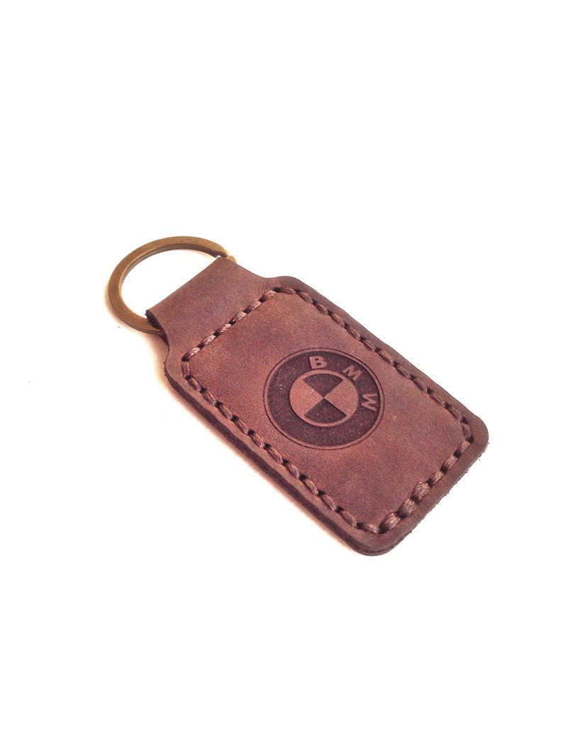 Leather key chain keychain bmw car accessories Personalised | Etsy