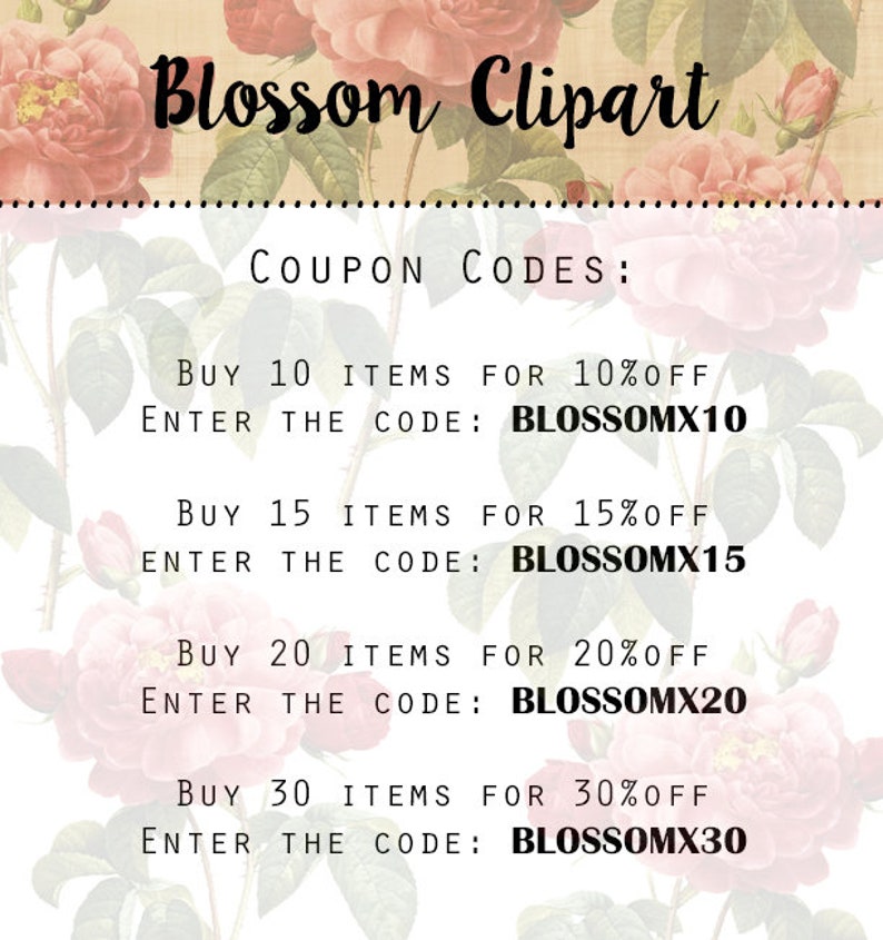 Vintage Flower Clip art scrapbook collage prints Digital Download Flower Botanical Clip Art for Invitations Card making 2297
