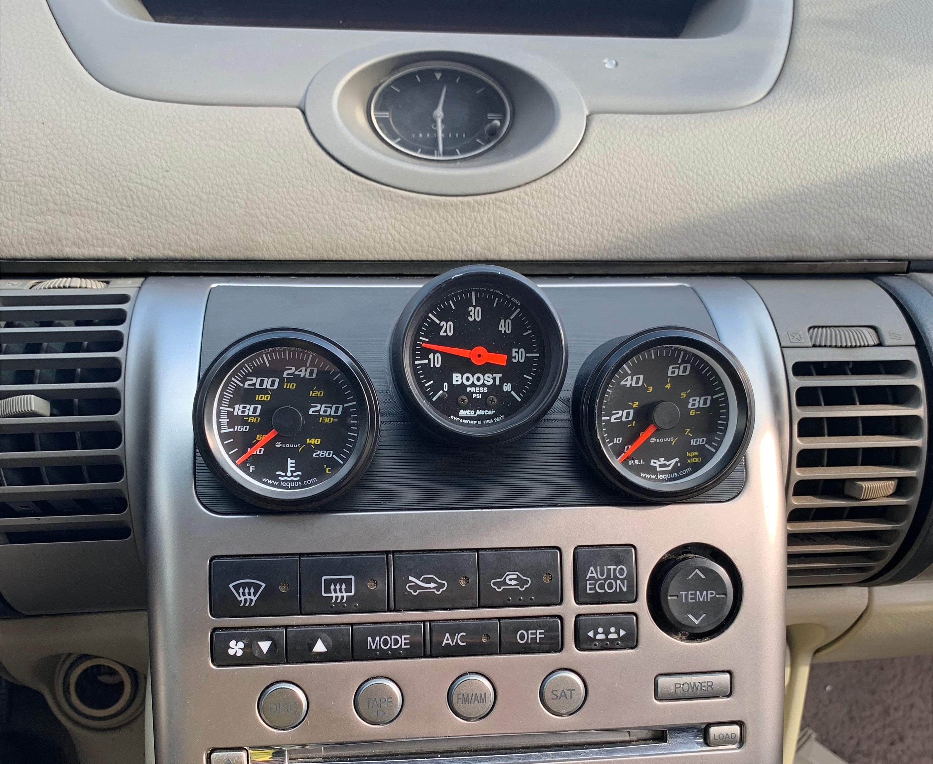 G35 0304 Triple Gauge Pod Straight Cubby Etsy