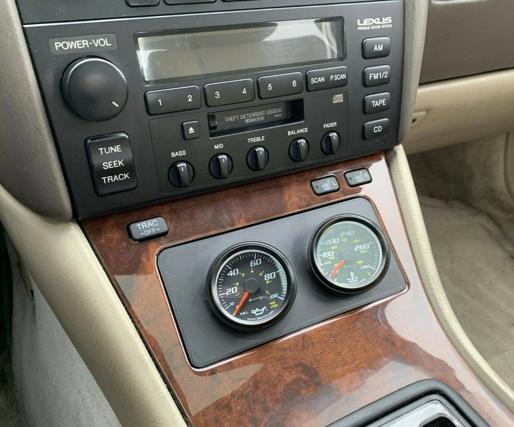 LS400 9500 Center Console Gauge Pod Etsy