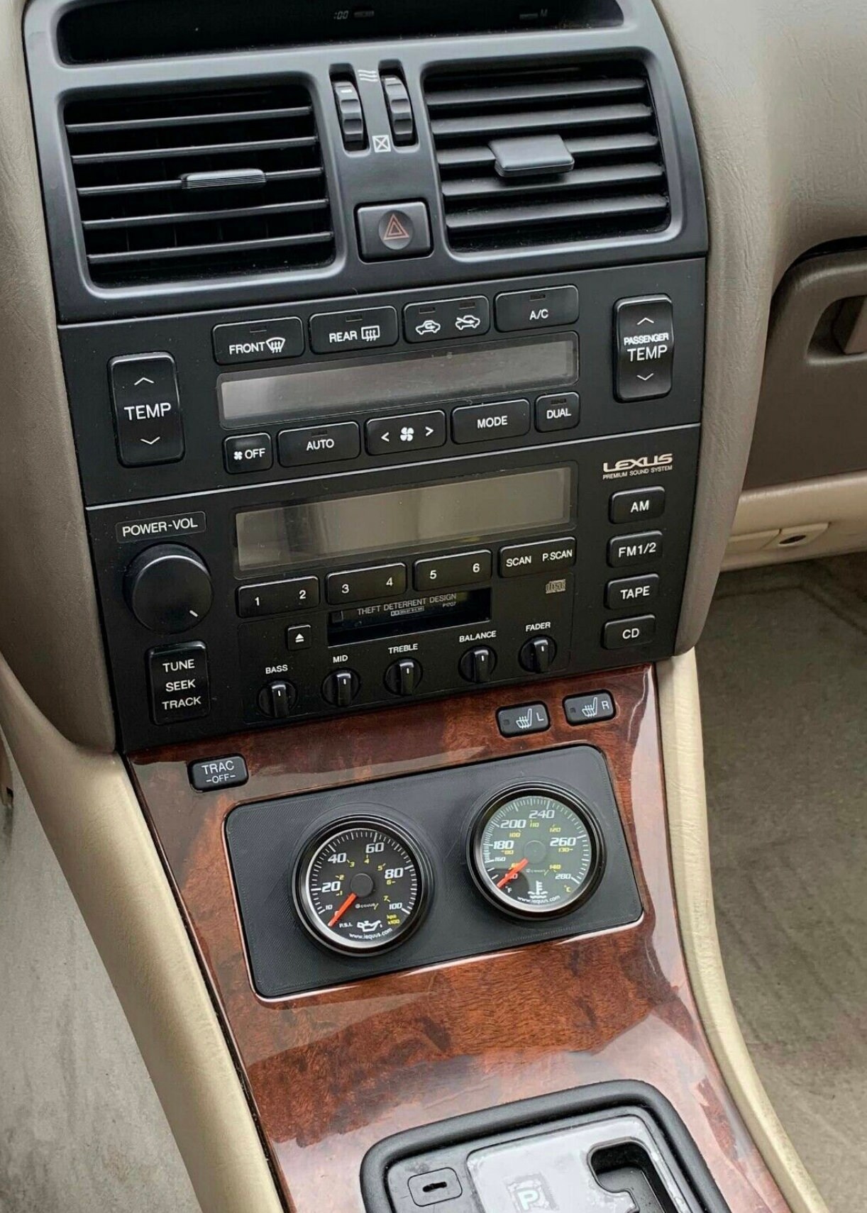 LS400 9500 Center Console Gauge Pod Etsy