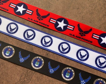 3yds,United States Air Force Ribbon,US Air Force Ribbon,Air Force Ribbon,Military Ribbon,Armed Forces Ribbon,PLEASE read listing details