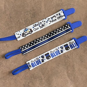 Police Pacifier Clip,Blue lives matter,Police Baby Shower,Blue Line,Police Support